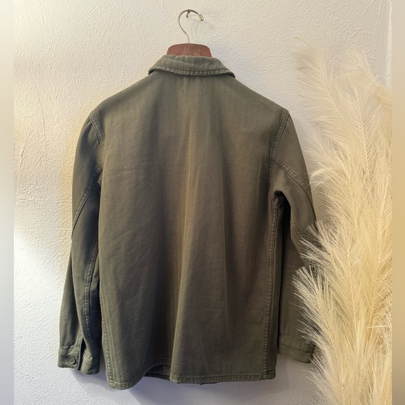 Topshop Green Utility Chore Coat - Picture 3 of 7
